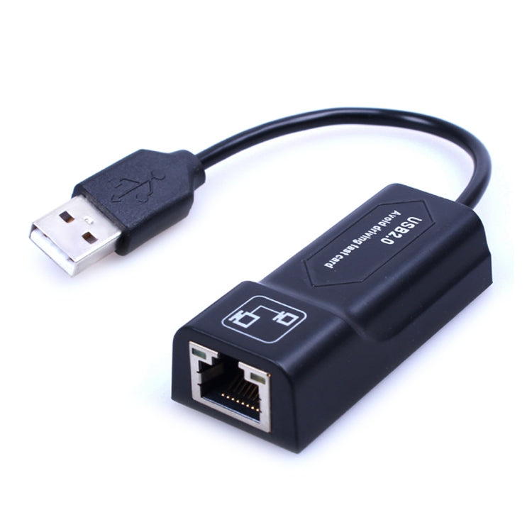USB to RJ45 10/100 Mbps USB Ethernet Adapter Network card(Black) - USB Network Adapter by buy2fix | Online Shopping UK | buy2fix