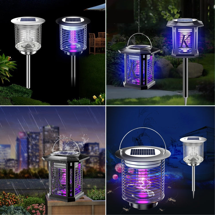 Outdoor Solar Waterproof Mosquito Lamp Mosquito Repellent, Color:TM02 Black - Outdoor Insect Repellent by buy2fix | Online Shopping UK | buy2fix