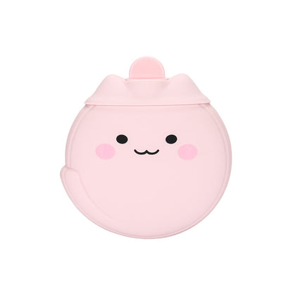 Cartoon Silicone Mini Warm Belly Warm Palace Water Injection Explosion-Proof Warm Water Bag(Coral Powder) - Hot Water Bags by buy2fix | Online Shopping UK | buy2fix