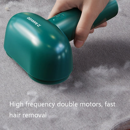 RANVOO Rechargeable Clothing Ball Remover Electric Double Head Hair Ball Trimmer(Green) - Sponges, Cloths & Brushes by buy2fix | Online Shopping UK | buy2fix