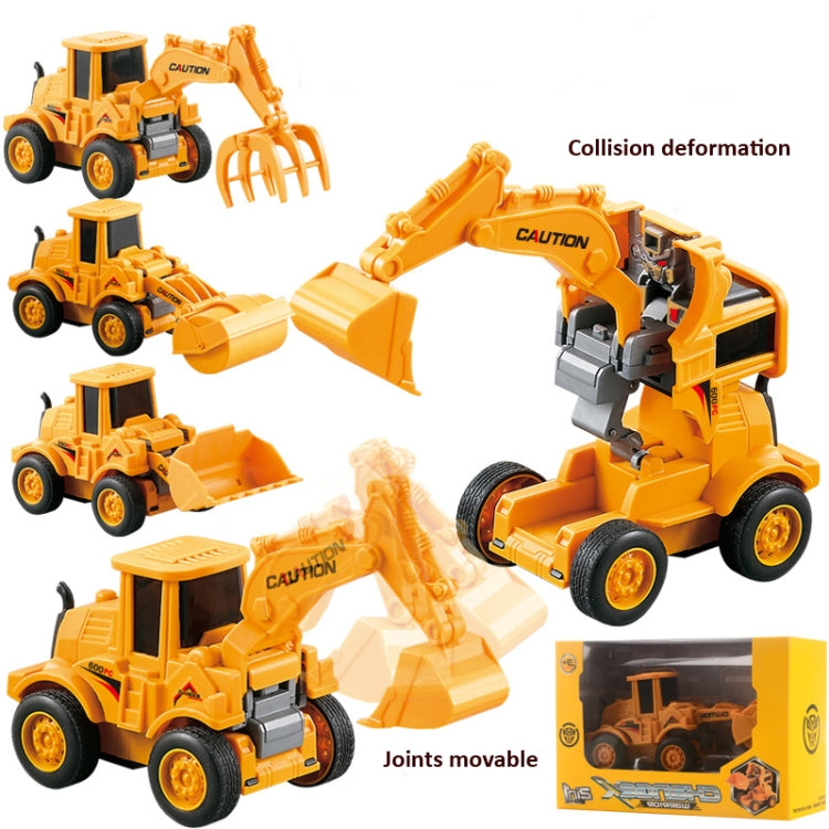 Children Educational Inertial Collision Deformation Engineering Vehicle Toy Model(Bulldozer) - Model Toys by buy2fix | Online Shopping UK | buy2fix