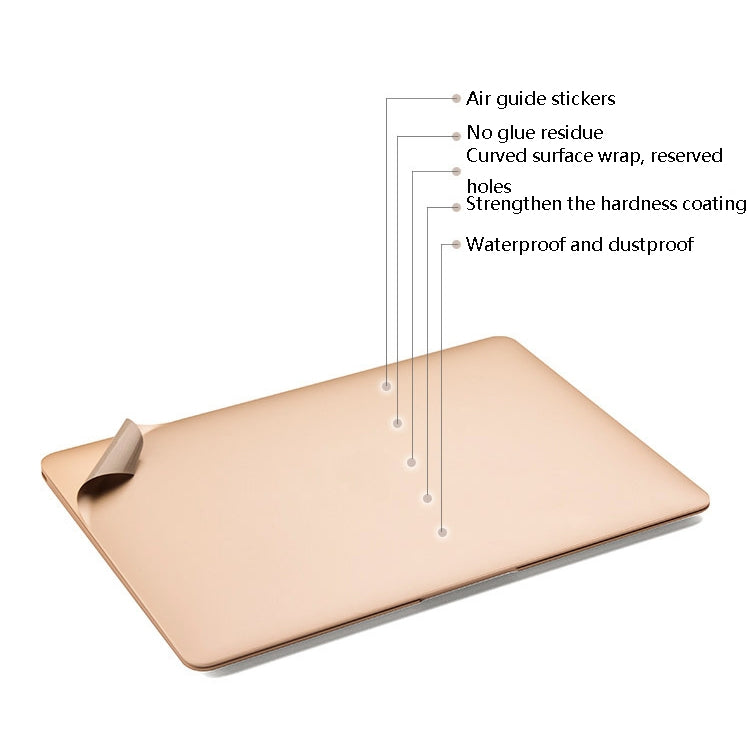 JRC Laptop Film Computer Top Shell Body Protection Sticker For MacBook Pro 13.3 inch A2289 / A2251 (2020)(Champagne Gold) - Protector Sticker by JRC | Online Shopping UK | buy2fix