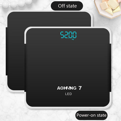 AOHANG7 USB Weight Scale With LED Hidden Screen Tempered Glass Body Scale(Rose Gold) - Body Scales by AOHANG7 | Online Shopping UK | buy2fix