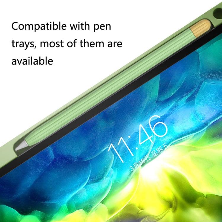 2 Sets 5 In 1 Stylus Silicone Protective Cover + Two-Color Pen Cap + 2 Nib Cases Set For Apple Pencil 2 (Matcha Green) - Pencil Accessories by buy2fix | Online Shopping UK | buy2fix