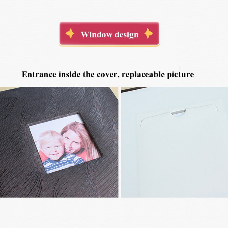 4R 6 Inch 200 Sheets Cloth Photo Album Baby Growth Memorial Album Interstitial Album(Red Wine) - Photo Albums & Photo Frames by buy2fix | Online Shopping UK | buy2fix