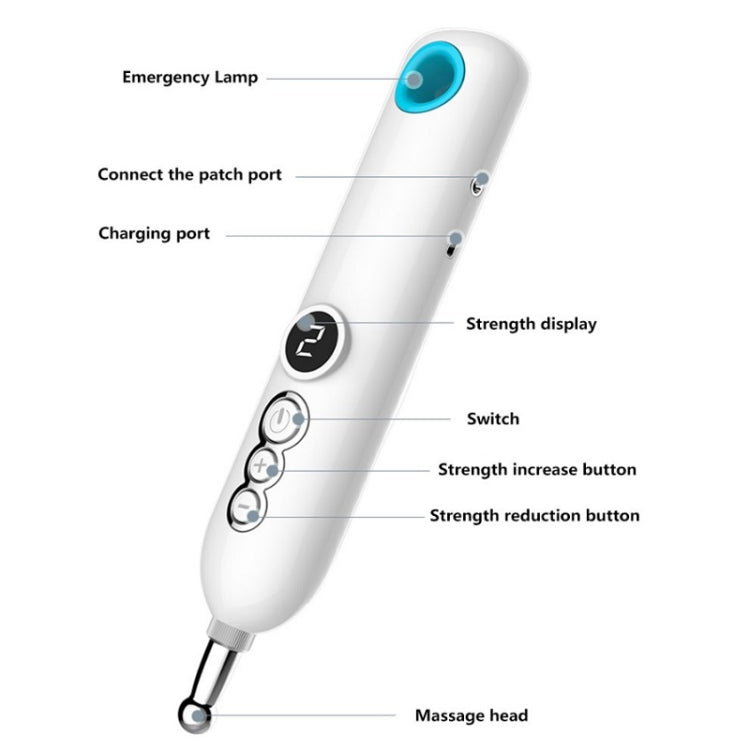 Smart  Rechargeable Meridian Pen Hot Compress Pulse Acupuncture Acupuncture Massager, Specification： Upgrade - Massage & Relaxation by buy2fix | Online Shopping UK | buy2fix
