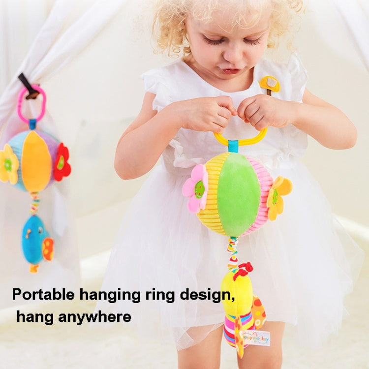 Stroller Drawstring Cloth Ball Toy Baby Soothing Hand Grab Ball Plush Bed Bell Lathe Pendant(Blue Bird) - Baby Toys by buy2fix | Online Shopping UK | buy2fix