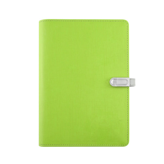 A5 Three-Dimensional Leather Pattern Notebook Set With 16GB U Disk, Specification: U Disk Style(Light Green) - Notebooks by buy2fix | Online Shopping UK | buy2fix