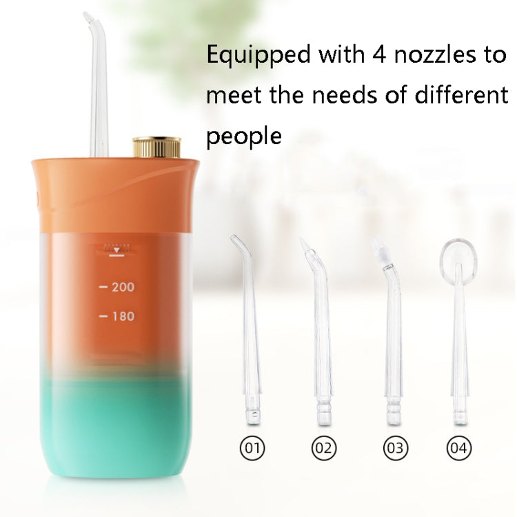 S57 Household Portable Electric Tooth Flusher(Green with 4 Nozzles) - Oral Irrigators by buy2fix | Online Shopping UK | buy2fix