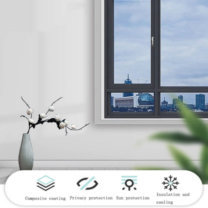 Sunscreen Shading Film One-way Perspective Anti-peeping Glass Sticker, Specification: 60x100cm(Light Blue Single Permeable) - Door & Window Films by buy2fix | Online Shopping UK | buy2fix