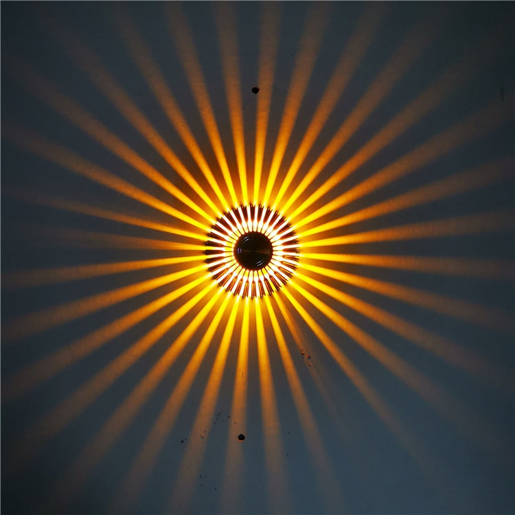 LED Aluminum Aisle Light Sunflower Corridor Lamp Decorative Light, Power source: Invisible Installation 3W(Yellow) - Novelty Lighting by buy2fix | Online Shopping UK | buy2fix