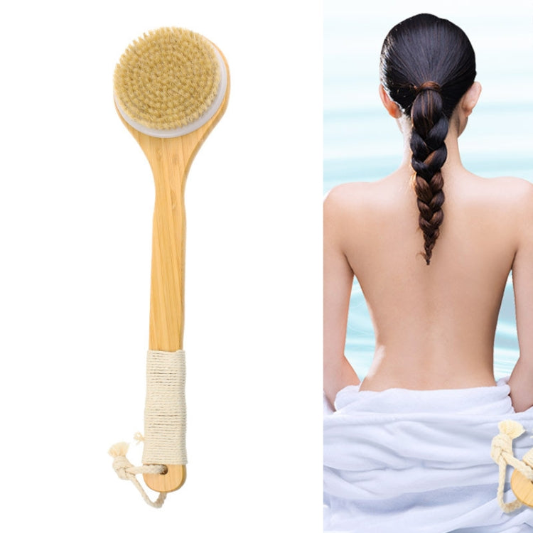 Natural Bristle Massage Exfoliating Shower Brush(As Show) - Bath Brushes & Sponges by buy2fix | Online Shopping UK | buy2fix