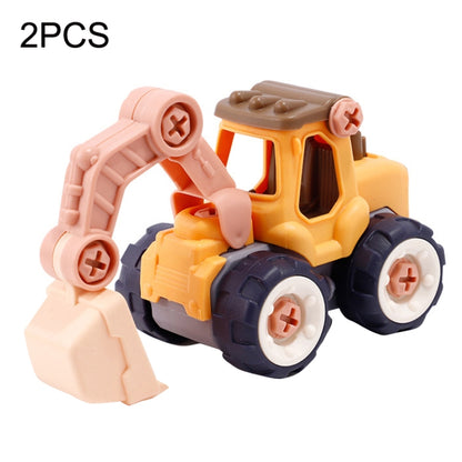 2PCS LXB-418 Removable Assembly Simulation Engineering Vehicle Model(Excavator) - Model Toys by buy2fix | Online Shopping UK | buy2fix