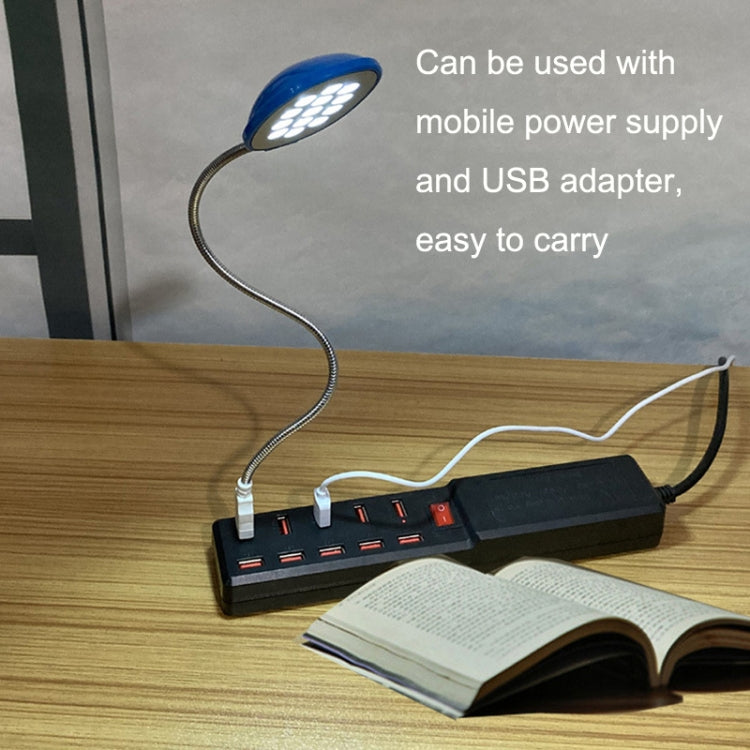 2PCS 13LED Metal Hose Snake USB Light Eye Protection Notebook Keyboard Light(Blue) - Desk Lamps by buy2fix | Online Shopping UK | buy2fix