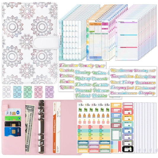 A6 Cash Budget Book Schedule Weekly Plan Monthly Plan Loose-leaf Notepad(White) - Notebooks by buy2fix | Online Shopping UK | buy2fix