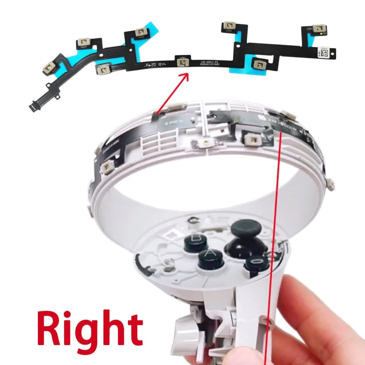 For Meta Quest 2 Locating Ring Flex Cable Left With Light -  by buy2fix | Online Shopping UK | buy2fix