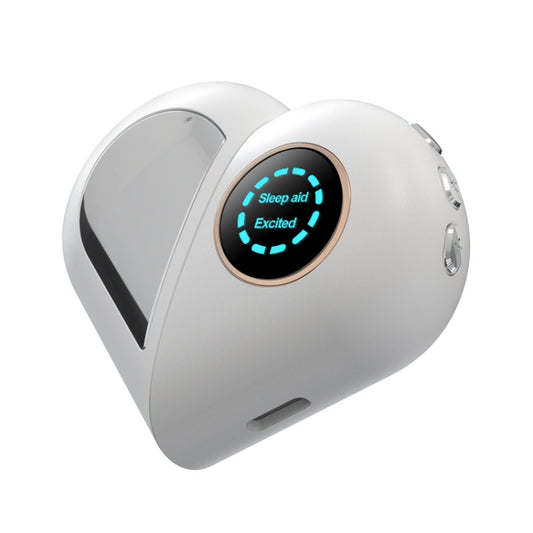 KS-ZMY02 LCD Display Rotatable Heart-shaped Smart Sleep Instrument(Milky) - Massage & Relaxation by buy2fix | Online Shopping UK | buy2fix