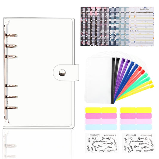 A6 Transparent PVC Loose-leaf Binder Cash Budget Handbook Notepad(XJYS-005) - Notebooks by buy2fix | Online Shopping UK | buy2fix
