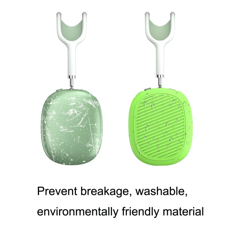 T2 For Apple AirPods Max 1pair Bluetooth Headset Anti-Fall Silicone Protective Case(Luminous Green) - For AirPods Max by buy2fix | Online Shopping UK | buy2fix