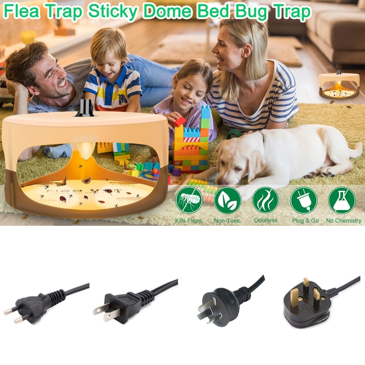 2pcs SK111 Pet Household Flea Lamp Flea Sticky Trapper Flea Capture Device(EU Plug) - Traps by buy2fix | Online Shopping UK | buy2fix