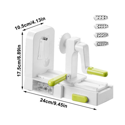 Grater Vegetable Potato Spiral Slicer Whirlwind Fruit Vegetable Spiral Machine, Color: Green - Cutter & Peeler by buy2fix | Online Shopping UK | buy2fix