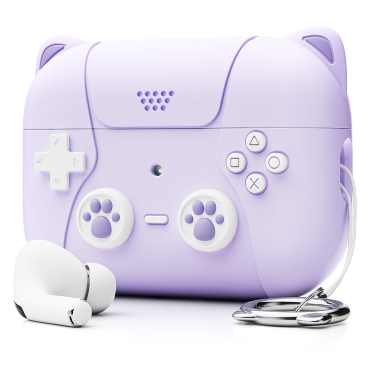 For AirPods 3 Earphone Silicone Protective Case Cat Claw Cover(Light Purple) - For AirPods 3 by buy2fix | Online Shopping UK | buy2fix