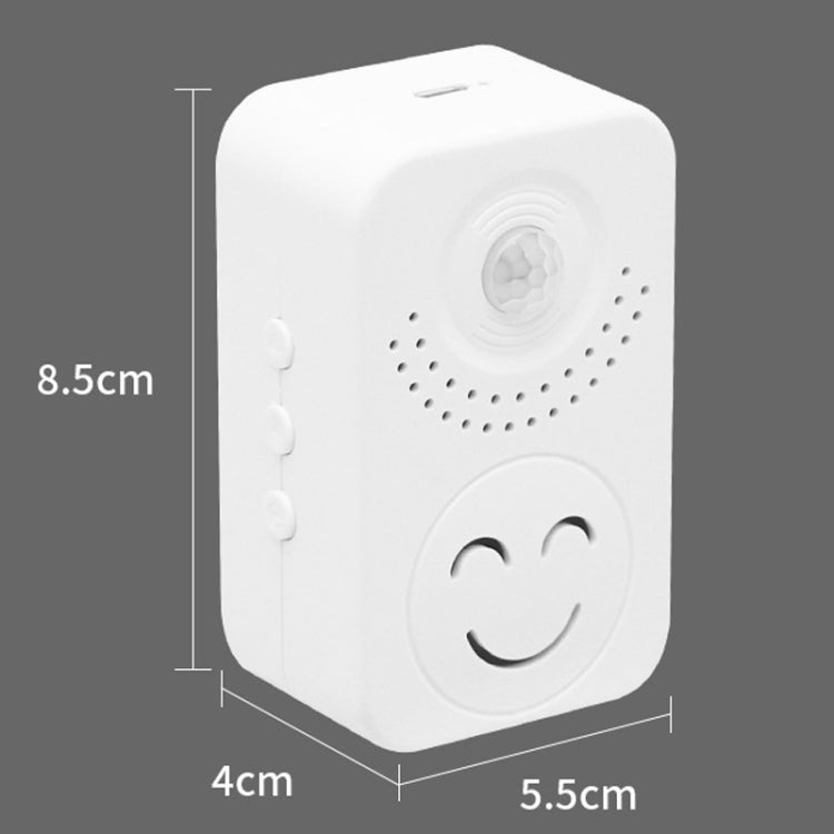 Small Horn Voice Announcement Sensor Entrance Voice Broadcaster Can Used As Doorbell, Specification: Rechargeable Square - Sensor Doorbell by buy2fix | Online Shopping UK | buy2fix