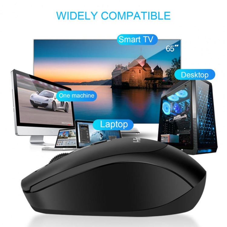 K-Snake W500 Wireless 2.4g Portable Mouse Computer Laptop Office Household Mouse(Black) - Wireless Mice by K-Snake | Online Shopping UK | buy2fix