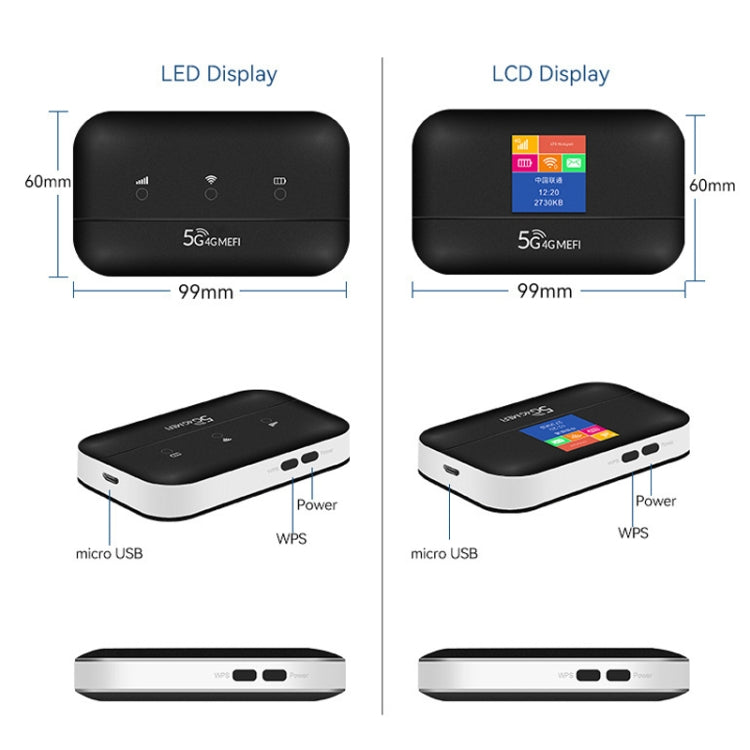 LT600 LCD Display 4G LTE Router Portable Car Terminal Mobile WIFI Card SIM Router - Wireless Routers by buy2fix | Online Shopping UK | buy2fix