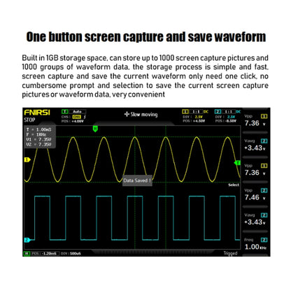 FNIRSI 2 In 1 Dual-Channel 100M Bandwidth Digital Oscilloscope 1GS Sampling Signal Generator, EU Plug 1014D - Digital Multimeter by FNIRSI | Online Shopping UK | buy2fix