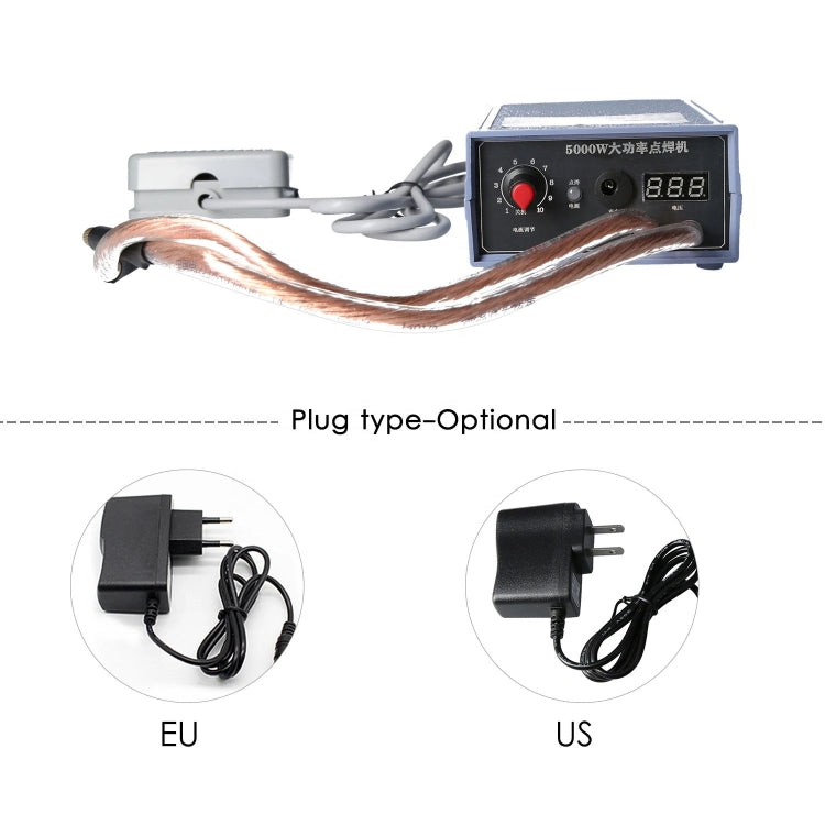 Portable 18650 Battery Spot Welder 5000W High Power Handheld Spot Welding Machine, Style: Automatic Version US Plug - Others by buy2fix | Online Shopping UK | buy2fix