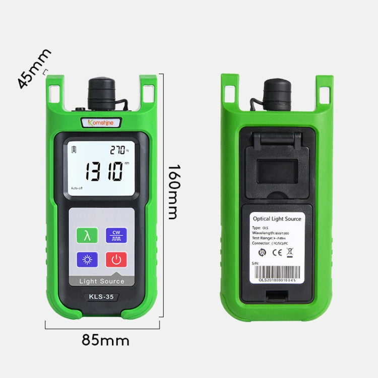 Komshine Handheld Laser Light Source Fiber Tester with LED Backlight, Model: KLS-35-S - Fiber Optic Test Pen by Komshine | Online Shopping UK | buy2fix