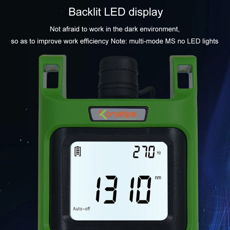 Komshine Handheld Laser Light Source Fiber Tester with LED Backlight, Model: KLS-35-PON - Fiber Optic Test Pen by Komshine | Online Shopping UK | buy2fix