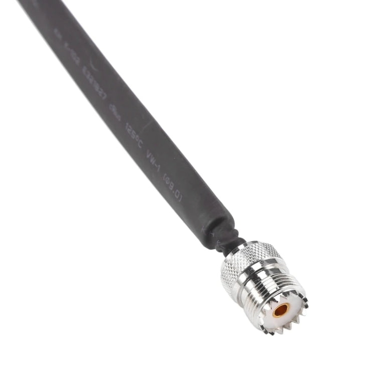 Window/Door Pass Through Flat RF Coaxial Cable UHF 50 Ohm RF Coax Pigtail Extension Cord, Length: 20cm(Male To Female) - Connectors by buy2fix | Online Shopping UK | buy2fix