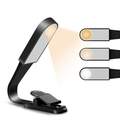 USB Charging Stepless Dimming LED Clip Light Dormitory Bedside Magnetic Reading Lamp(Black) - Desk Lamps by buy2fix | Online Shopping UK | buy2fix