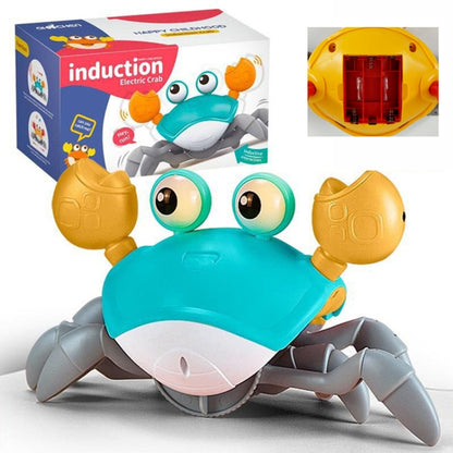 Escape Crab Automatic Obstacle Avoidance Light Music Electric Induction Crawling Toy(Green Battery Model) - Music Toys by buy2fix | Online Shopping UK | buy2fix