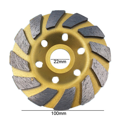 100mm Concrete Stone Diamond Grinding And Polishing Blades Ceramic Grinder Machine Fan Shape Grinding Wheel, Specification: A Level Fine Tooth - Abrasive Tools & Accessories by buy2fix | Online Shopping UK | buy2fix