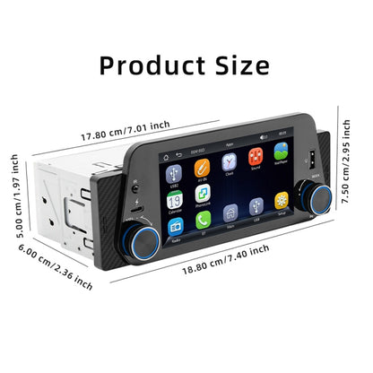 5-Inch Wireless MP5 Car Universal Bluetooth Hands-Free Radio(F152W) - Car MP3 & MP4 & MP5 by buy2fix | Online Shopping UK | buy2fix