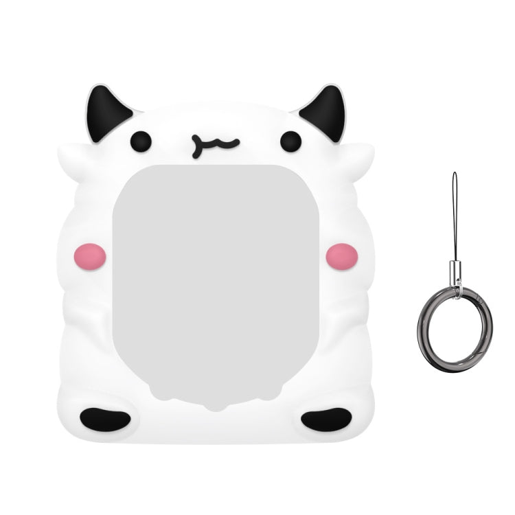 For Tamagotchi Uni (2023) Pet Game Console Silicone Protective Case(White Cow) - Accessories by buy2fix | Online Shopping UK | buy2fix