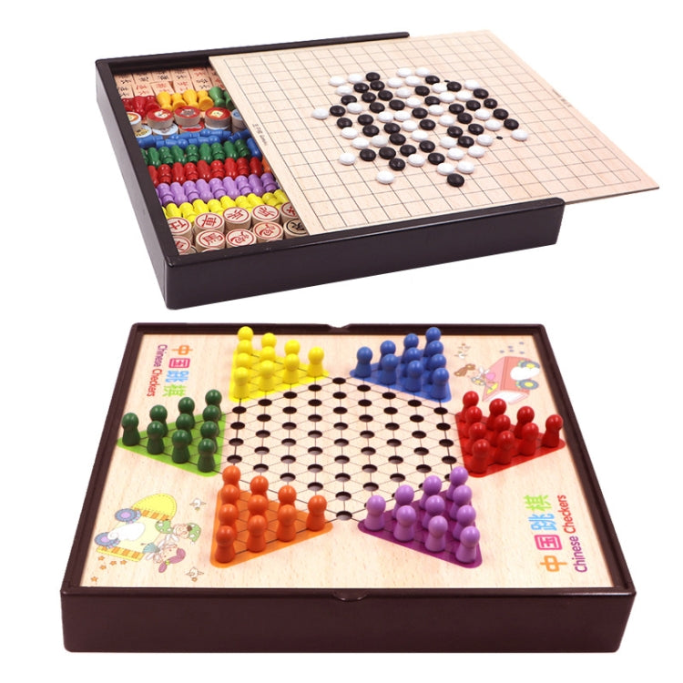 2 in 1 A Model Wooden Multifunctional Parent-Child Interactive Children Educational Chessboard Toy Set - Table Games by buy2fix | Online Shopping UK | buy2fix