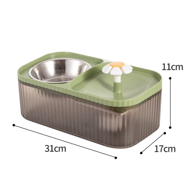 Feed Water Machine Automatic Feeder Cat Dog Drink Water Heater Pet Smart Feeding Bowl(White) - Drinking Fountain by buy2fix | Online Shopping UK | buy2fix