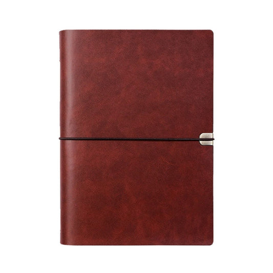 A5 Business Office Loose Leaf Notes Student Conference Diary Recording Notebooks(Red Brown) - Notebooks by buy2fix | Online Shopping UK | buy2fix
