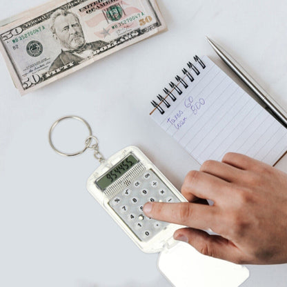 Flip Top Portable Mini Calculator Student Exam Office Calculator(White) - Calculator by buy2fix | Online Shopping UK | buy2fix