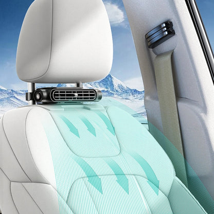Car Turbine High Wind USB Plug-in Seat Back Fan(CF03 White) - Heating & Fans by buy2fix | Online Shopping UK | buy2fix