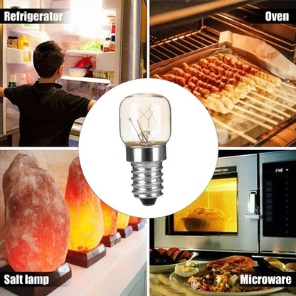 E14 Salt Crystal Lamps High Temperature Resistant Oven Light Bulb, Power: 25W Copper Nickel Plating Lamp Head(2700K Warm White) - LED Blubs & Tubes by buy2fix | Online Shopping UK | buy2fix