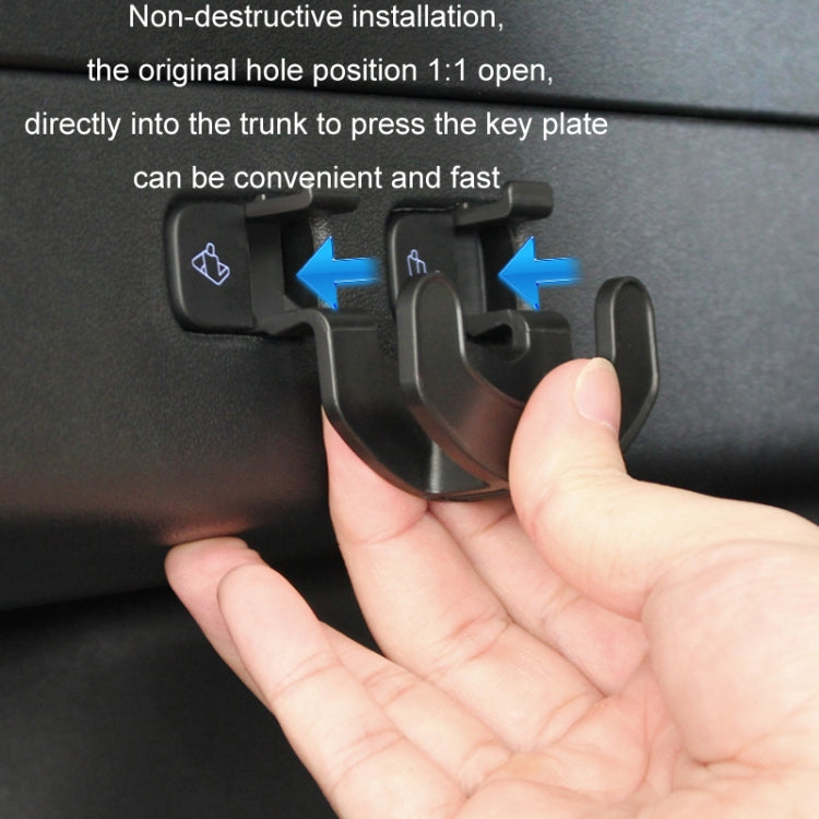 For Tesla Model Y Trunk Seat Button Hook(Black) - Auto Fastener & Clips by buy2fix | Online Shopping UK | buy2fix