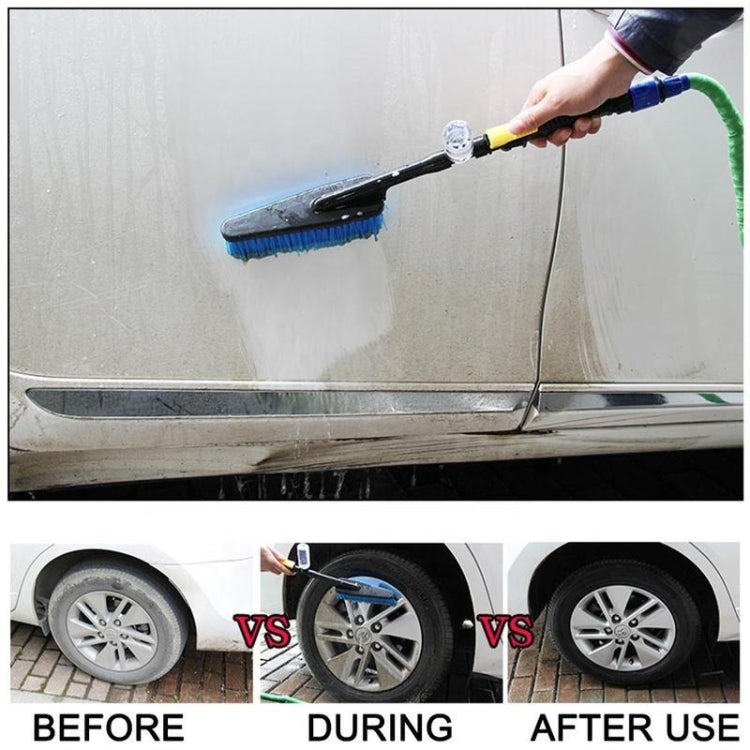 Car Wash Brush Head Soft Bristle Long Handle Brush Spray Foam Bottle Set(3 In 1) - Car washing supplies by buy2fix | Online Shopping UK | buy2fix