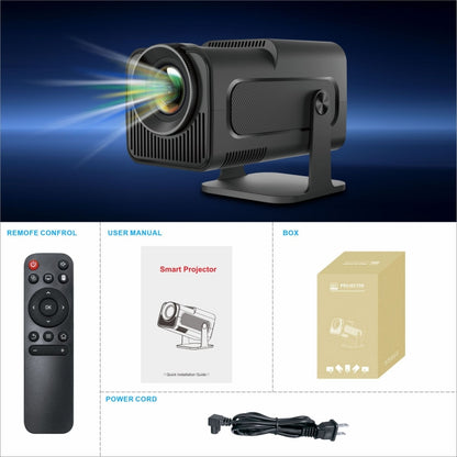 HY320 1080P 390ANSI 4K Android 11 Projector With Wifi 6 Bluetooth 5.0 Support Miracast / Airplay / DLNA EU Plug - LED Projector by buy2fix | Online Shopping UK | buy2fix