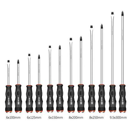 BOLEEI 6.0x125mm Straight Heart Piercing Knockable Screwdriver Convertible Tool - Screwdriver Tools by BOLEEI | Online Shopping UK | buy2fix