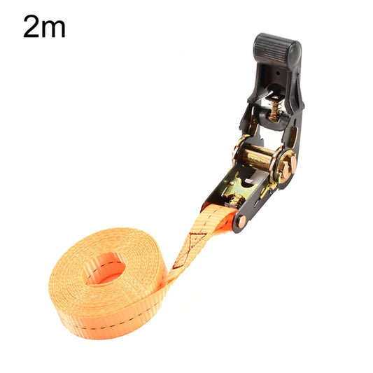 Motorcycle Ratchet Tensioner Cargo Bundling And Luggage Fixing Straps, Specification: Orange 2m - Towing Bars by buy2fix | Online Shopping UK | buy2fix